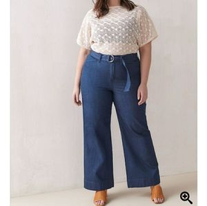 Wide leg jeans